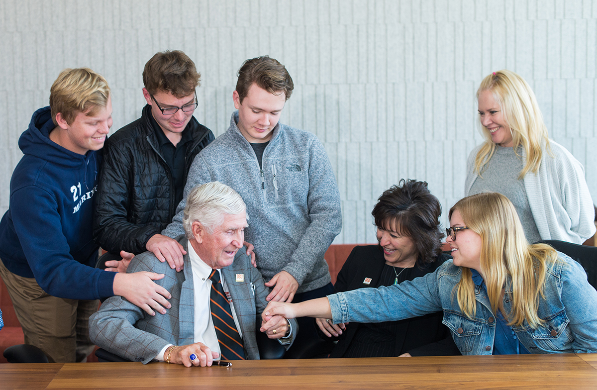 Gilley Family's Commitment to the College of Business Grows