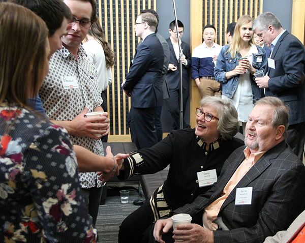 Oregon State College of Business alumnus and benefactor Bernie Newcomb