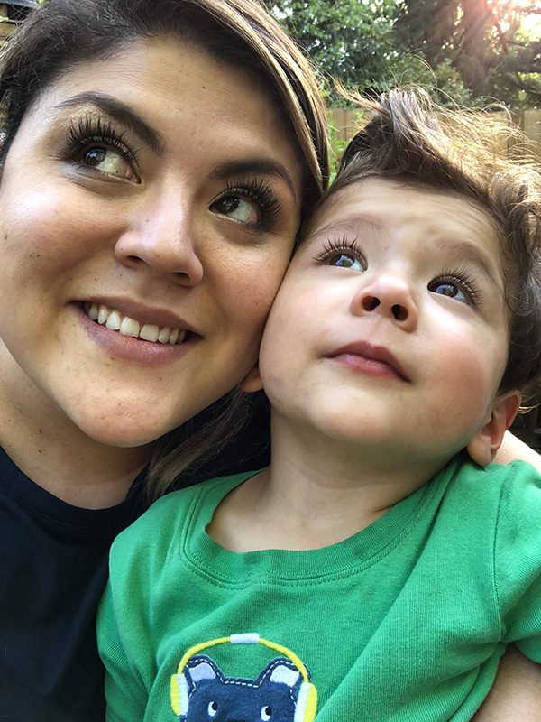 Nicte Chandler and her son